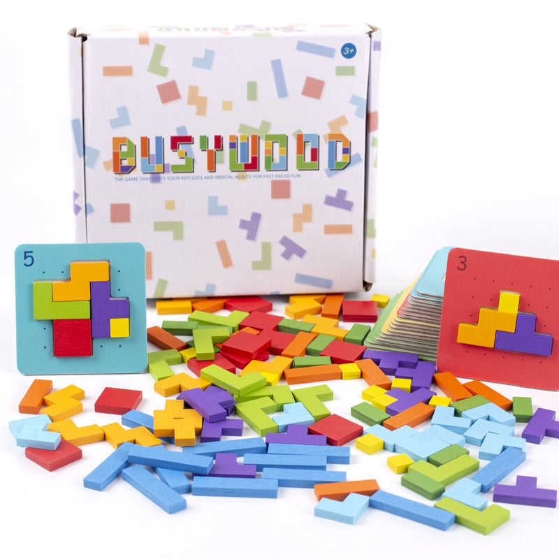 Quick Decision Puzzle Thinking Puzzle Building Blocks Wife Thinking Game Colorful Square Puzzle Children'S Educational Toys - Image 1